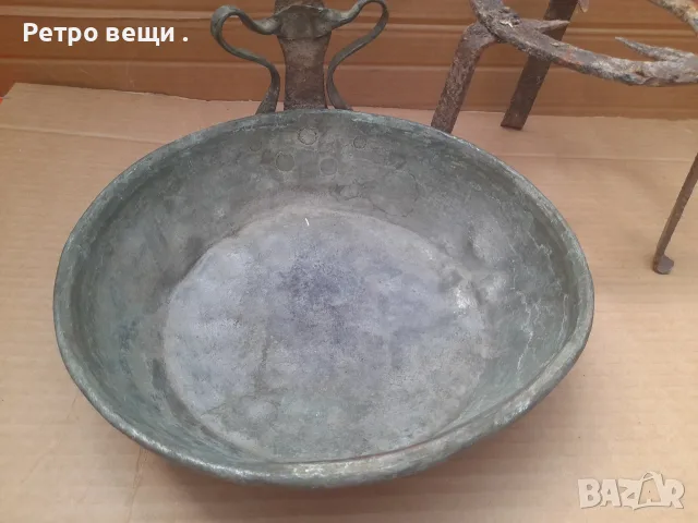 Меден тиган и пиростия, снимка 2 - Антикварни и старинни предмети - 55604964