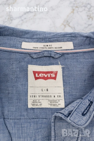 Levis Denim 1955 Vintage риза L/M, снимка 3 - Ризи - 54248740