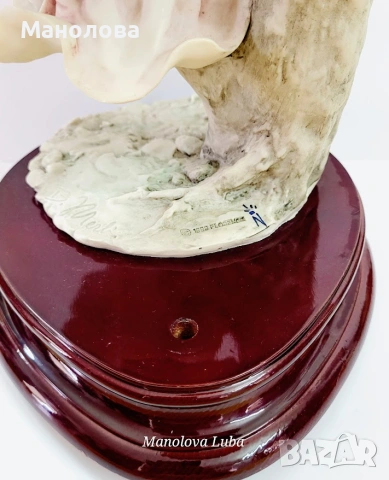 Голяма фигура Capodimonte подписана B. Merli., снимка 10 - Колекции - 55255791