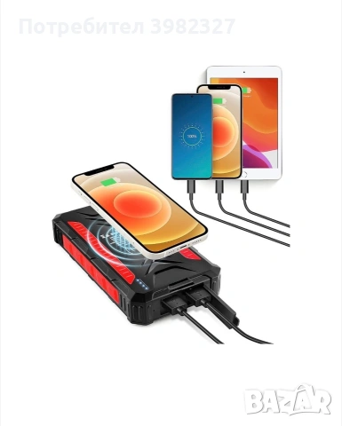 DJROLL® Solar Power Bank- 30000mAh плюс безплатен челник, снимка 8 - Друга електроника - 55139259