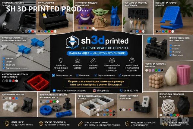 3D ПРИНТИРАНЕ ПО ПОРЪЧКА – ВАШАТА ИДЕЯ, НАШЕТО ИЗПЪЛНЕНИЕ