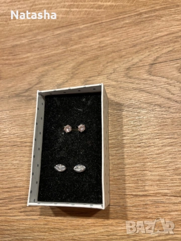 Сребърни обици, снимка 3 - Обеци - 54273893