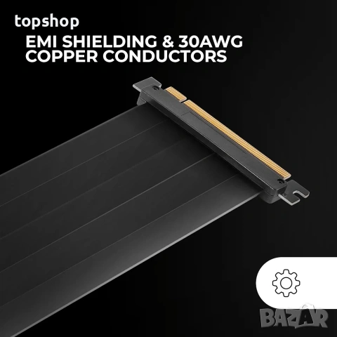 Чисто нов Удължителен Кабел за Вертикален Монтаж на Видеокарта Mars Gaming MCA-PCIE40 Riser Cable PC, снимка 4 - Кабели и адаптери - 54985857
