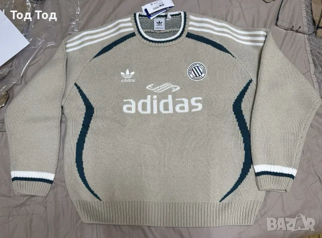 пуловер Адидас L/XL, снимка 2 - Пуловери - 55599254
