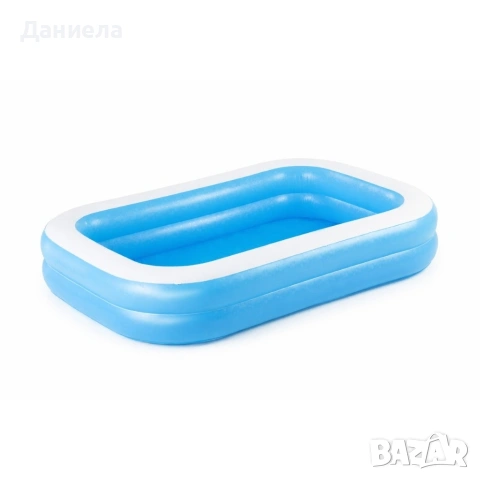 Надуваем семеен басейн 262 x 175 x 51 см – просторен правоъгълен басейн с капацитет 778 л, снимка 12 - Басейни и аксесоари - 54958294