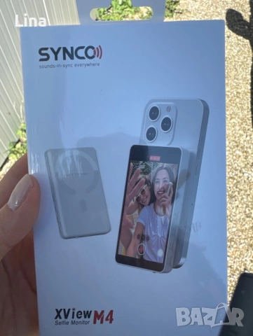 SYNCO Xview M4 Монитор за селфи за телефон Vlog, Безжичен монитор