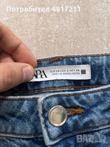 Женски дънки Zara -EUR 34 , снимка 3 - Дънки - 54567357