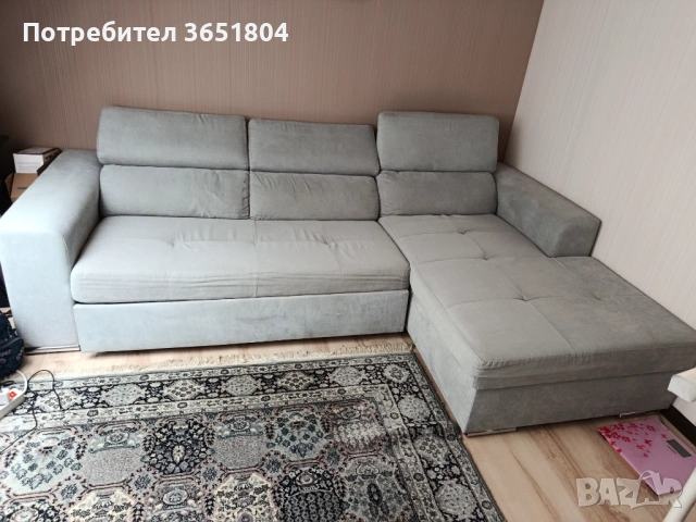Диван с функция за сън, снимка 3 - Дивани и мека мебел - 54789881