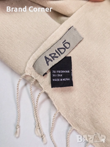 Дамски шал Arido 70% Pashmina / 30% Silk, снимка 5 - Шалове - 54639701