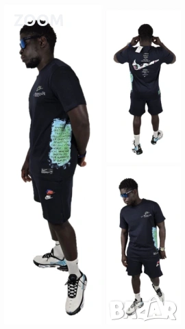 Nike Max 90 Graphic Tee 3D Мъжка тениска / T-shirt & Nike French terry Originals shorts, снимка 9 - Тениски - 54059827
