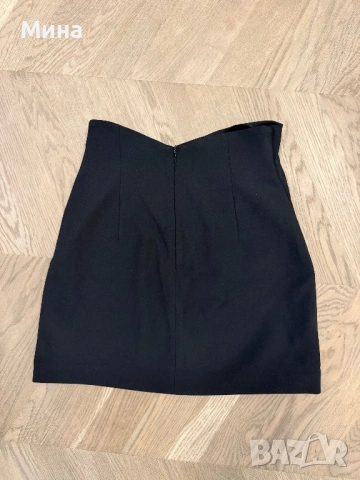 Черна пола Zara, размер С, снимка 3 - Поли - 54391787