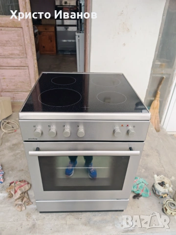 Печка Privileg инокс 60см, снимка 2 - Печки, фурни - 52830296