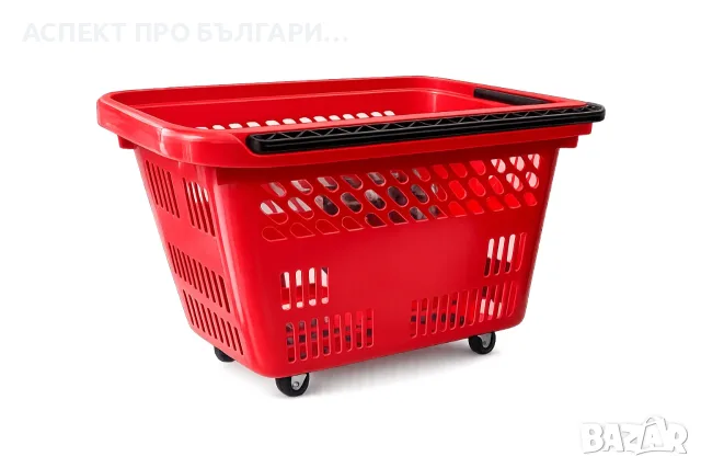 Кошница за пазаруване 54л на колелца , снимка 4 - Оборудване за магазин - 52498159