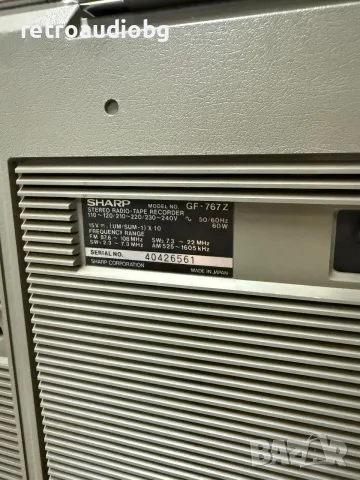 🔈Колекционерски ретро радиокасетофон SHARP GF-767 Z Boombox - профилактиран🔉, снимка 17 - Радиокасетофони, транзистори - 55541044