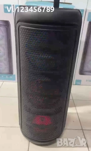 Тройна караоке колонка GTS 2279 3х6.5" Bt,FM,MP3,USB,Микрофон+LED RGB, снимка 5 - Тонколони - 54166765