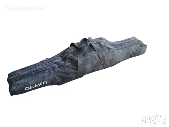 Много здрав калъф за три комплекта въдици с макари Osako Lux Rod Defender - 145, 165 и 195см, снимка 7 - Такъми - 55329369