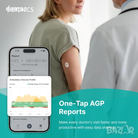 SIBIONICS GS3 система за мониторинг на глюкоза (CGM) + Sensor-Applicator Combo, снимка 6 - Други - 54924099