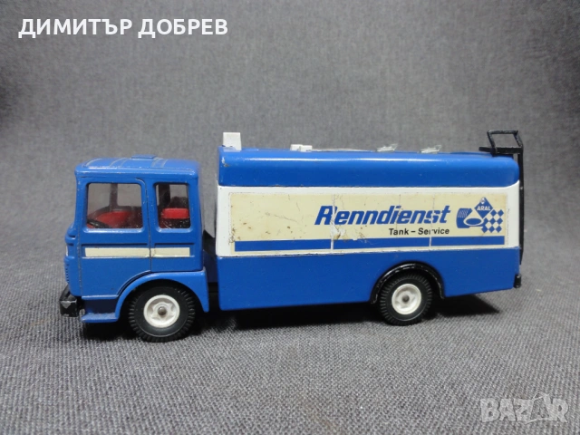 СТАРА РЕТРО МЕТАЛНА КОЛИЧКА SIKU V331 MAN КАМИОН ЦИСТЕРНА ARAL, снимка 2 - Колекции - 54632532