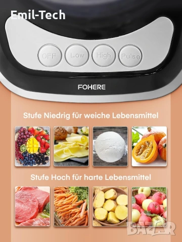 Нов кухненски робот FOHERE 2.1L 500W + подаръци, снимка 15 - Кухненски роботи - 54454890