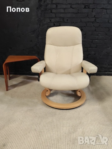 Stressless Consul релакс кресло, снимка 5 - Дивани и мека мебел - 54662921