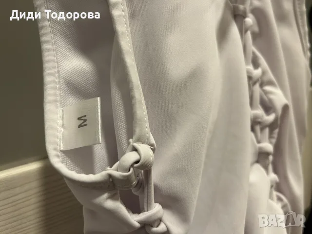 2бр. (бял и черен) цял бански с връзки (Лот / Комплект), снимка 2 - Бански костюми - 55347557