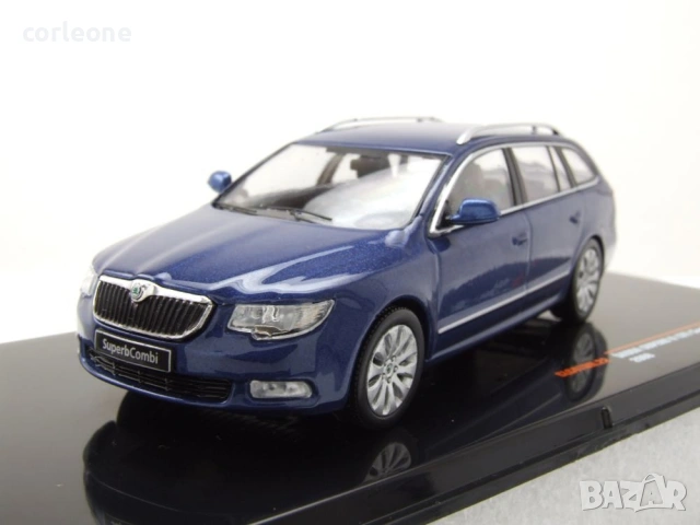 Skoda Superb II Kombi 2008 - мащаб 1:43 на ixo models моделът е нов в PVC дисплей-кейс