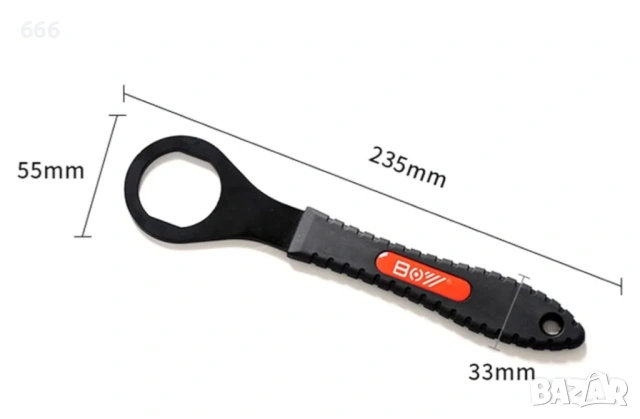 36 мм гаечен ключ за сваляне на чашки от долни конзоли на велосипеди