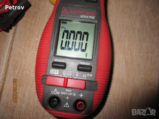 AMPROBE - ACD-6 PRO digital - MADE IN GERMANY - Нов Внос ПРОФЕСИОНАЛНИ Амперклещи 1000A/600V CAT III, снимка 2 - Клещи - 54906220