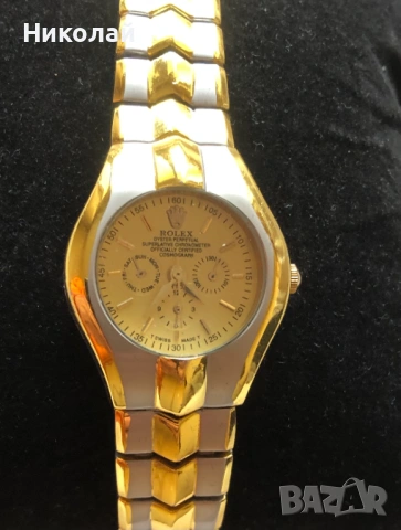 Стилен дамски часовник по модел на Rolex Cosmograph Daytona Oyster Perpetual, нов, кварц, елегантен, снимка 7 - Дамски - 38348038