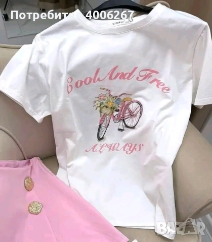 Тениска с колело , снимка 2 - Тениски - 54215812