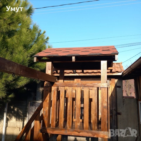 Детска къщичка с пързалка и място за люлка , снимка 4 - Други - 54461162