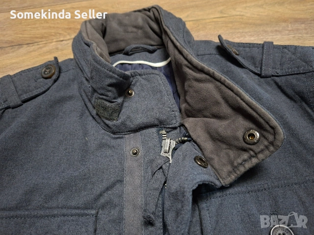 Gant the G-49 Flannel Jacket Мъжко Зимно Яке Размер М, снимка 2 - Якета - 54670487