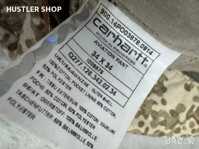 Мъжки карго панталон CARHARTT. Размер L 34/34, снимка 6 - Панталони - 54230806