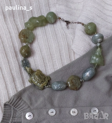 Винтидж / Много рядка находка / Гердан тип чокър от древен Китай , снимка 4 - Колиета, медальони, синджири - 54051223