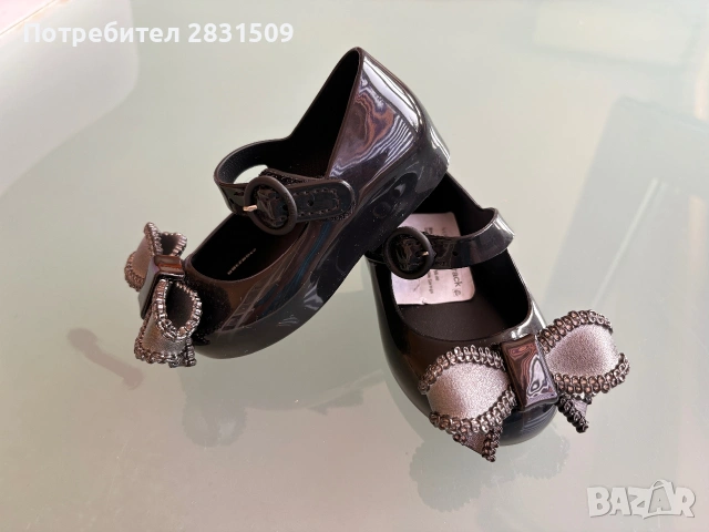 Балеринки Mini Melissa - Размер 19/20, снимка 7 - Бебешки обувки - 55086443