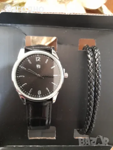 20€ НОВ ЧАСОВНИК С КОЖЕНА КАИШКА И КОЖЕНА ГРИВНА НОВА