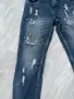 Дамски дънки Hand Work Denim XS/38 с перли и накъсани елементи, снимка 2