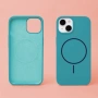 Кейс Silicone Thin Mag за iPhone 17 (6.3), тюркоазен и Протектор, снимка 4