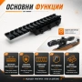Удължителен адаптер пикатини стойка уивър база за въздушна ловна пушка еърсофт гладкоцевна стойка, снимка 2