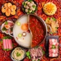 Hot Pot съд / китайски уок с разделения – неръждаема стомана (нов), снимка 2