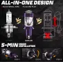 Авто Крушки 2 броя комплект Н4 BI LED 8000 W, снимка 2
