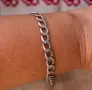 Мъжка сребърна гривна, снимка 5