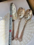 Красиви посребрени прибори за сервиране, 3 бр с маркировки, снимка 3