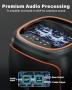Нова Преносима Bluetooth Колона 120W Subwoofer TWS RGB 30 часа Батерия Високоговорил, снимка 4