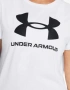 UNDER ARMOUR Sportstyle Logo Ss Tee White Дамска Бяла Тениска👚Дамска Блуза С Къс Ръкав Код P2462, снимка 3