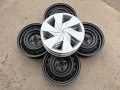 4 броя железни джанти + тасове за Toyota Yaris- Hybrid 15, снимка 11