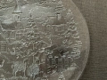 Голяма стъклена коледна чиния, Италия., снимка 5