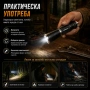 Джобен ръчен акумулаторен LED фенер зареждаща се батерия 18650 за къмпинг лов риболов палатка мощен, снимка 5