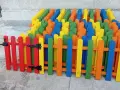 Дървена ограда за детска площадка детски кът дървена декоративна ограда оградка за деца, снимка 6