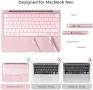 Нов Калъф за Apple MacBook Neo 13 A3404 2026 Frost Pink с клавиатурен протектор за защита лаптоп, снимка 2